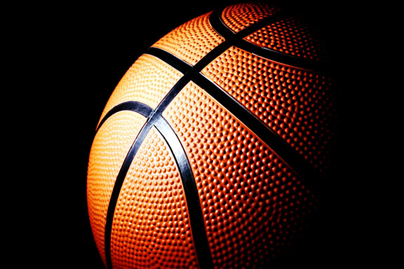 basketball with left side highlighted