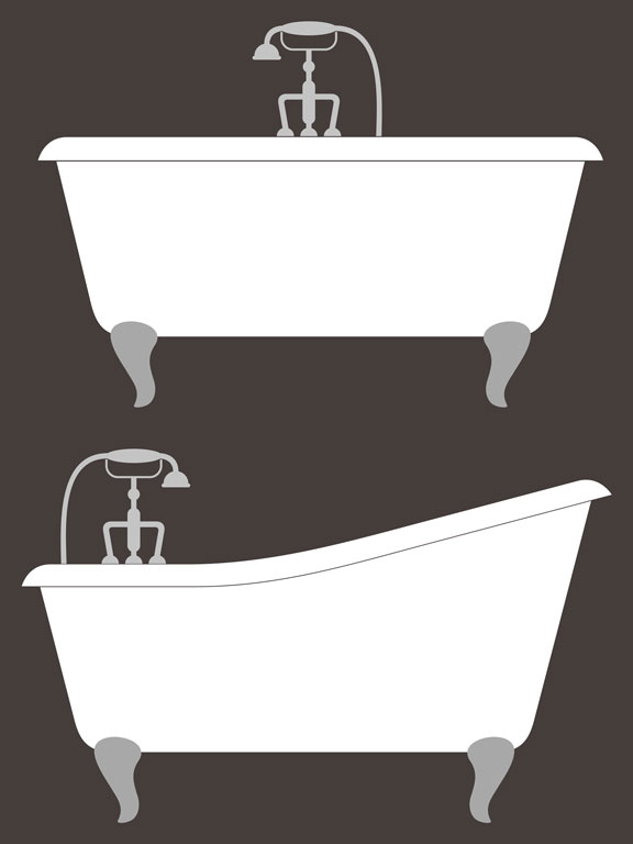 classic bathtubs with faucets