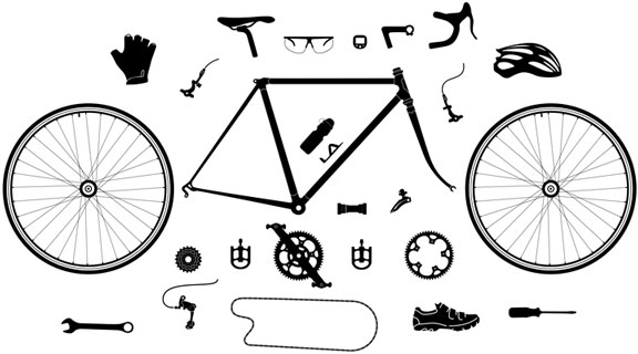 bicycle parts and cycling accessories