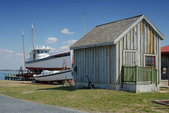 restored fishing trawler at Chesapeake Bay boat builders