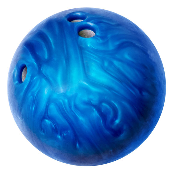 blue bowling ball