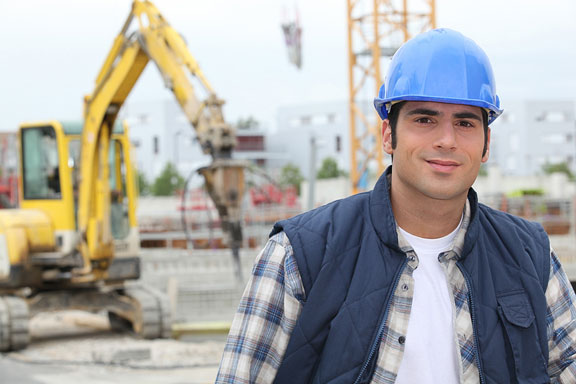 construction worker at a construction site