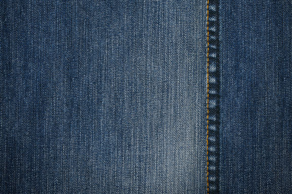 denim jeans material, with seam