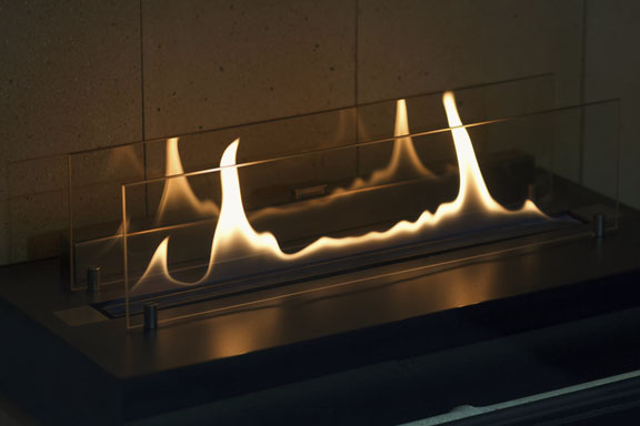 brass electric fireplace