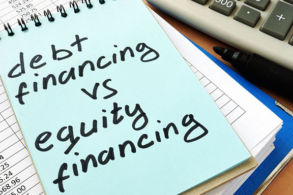debt financing versus equity financing
