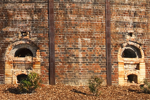 fireplaces in a brick kiln, Decatur, Alabama