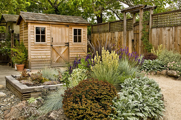wooden garden sheds