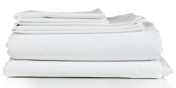 white bed linens