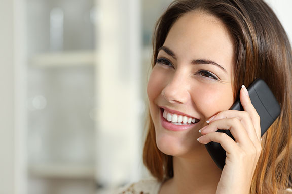 young woman talking on a mobile phone