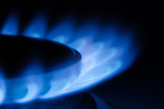 natural gas flames