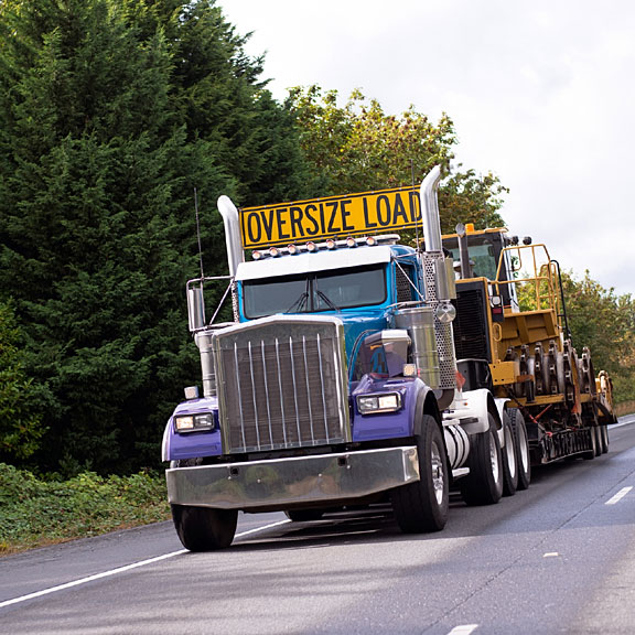 oversize load on a semi truck