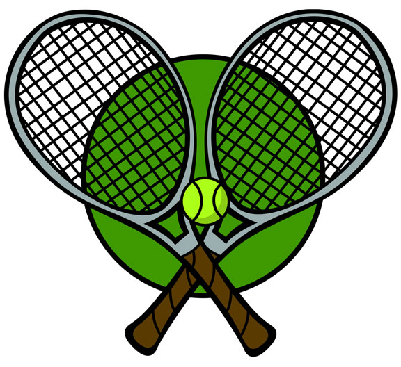 tennis rackets and tennis ball