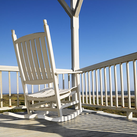 rocking chair, Bald Head Island, North Carolina