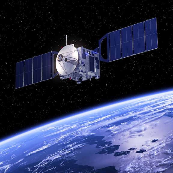 satellite orbiting the earth