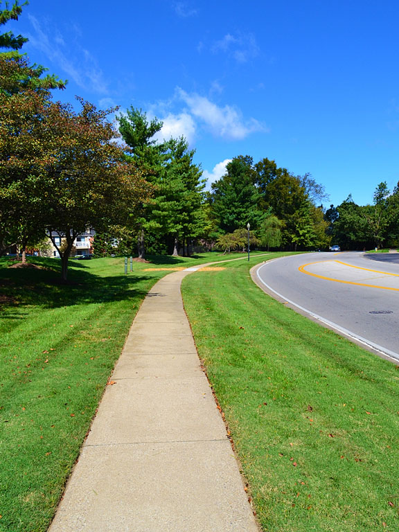 suburban sidewalk