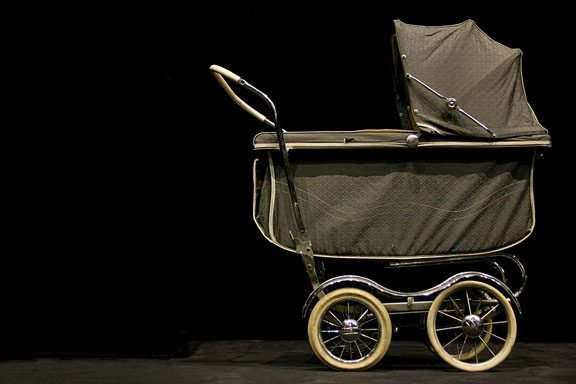 vintage baby stroller