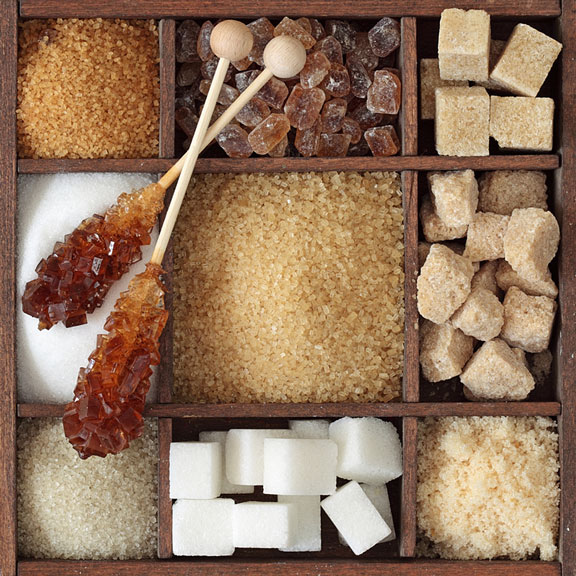 various types of sugar