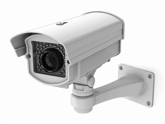 wall-mounted surveillance camera