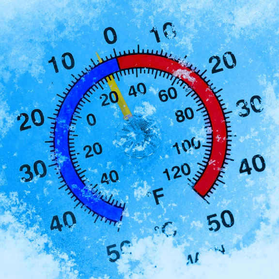 thermometer - measures air temperature