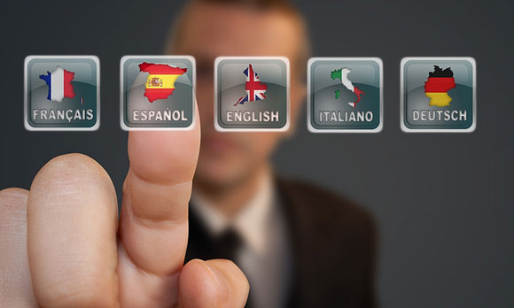 language selection icons