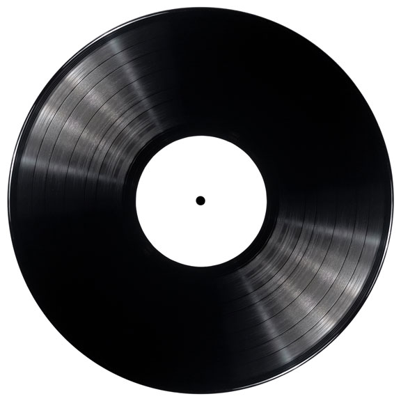 black vinyl record