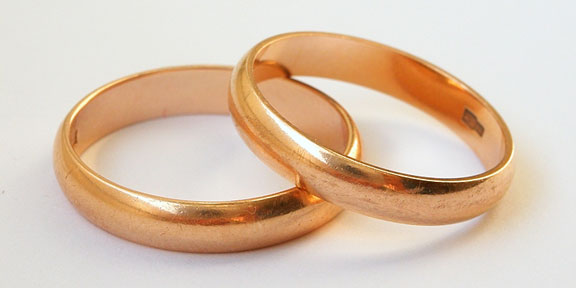 two wedding rings